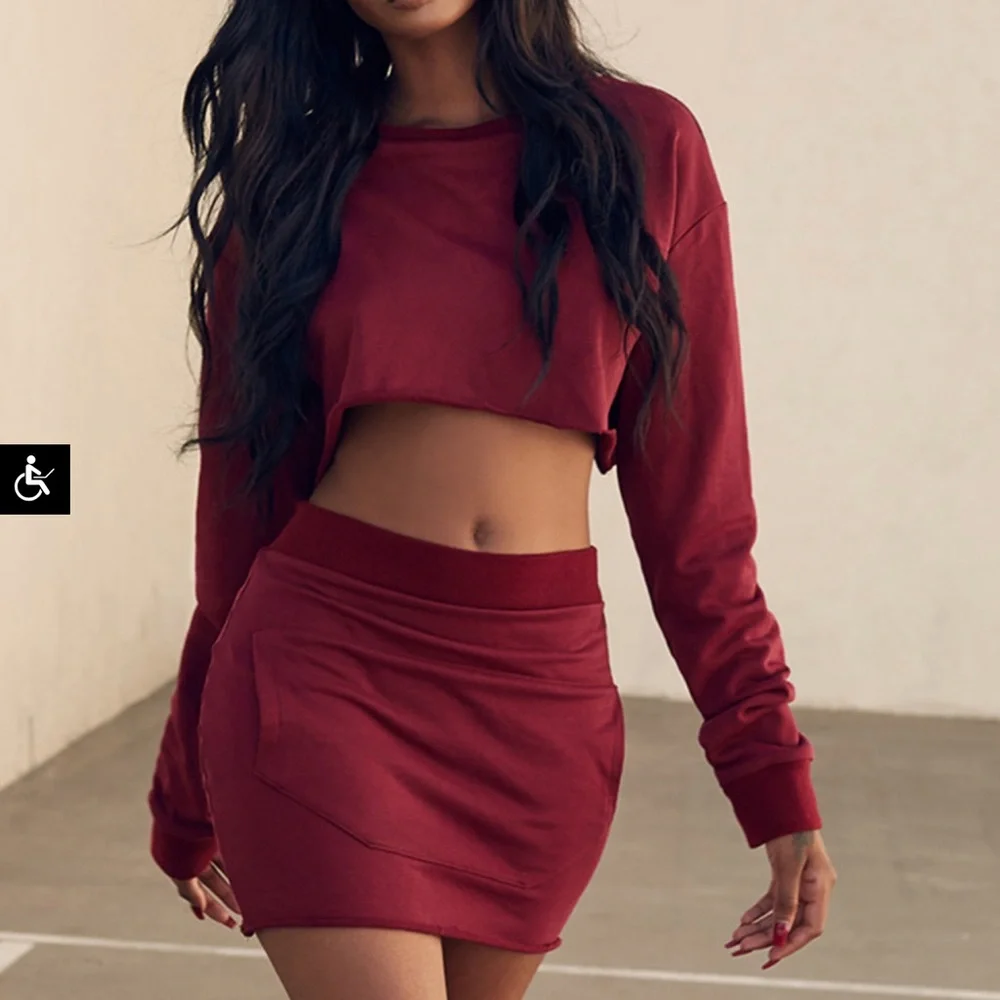 Mistress Rocks ‘Angel Cake’ Raspberry Sweatshirt Two Piece Set - Picture 6 of 8